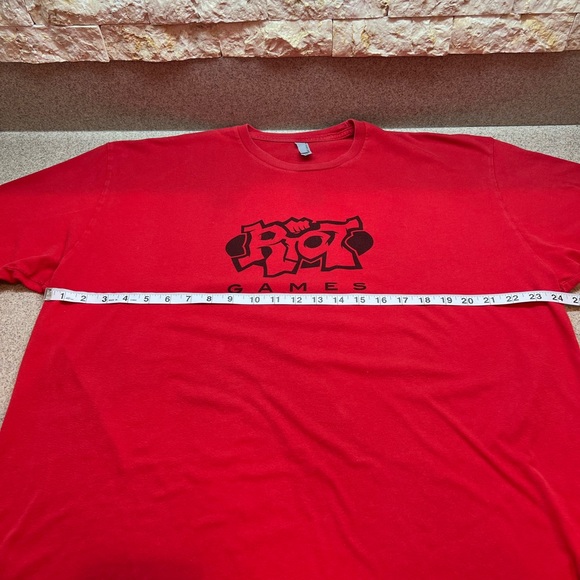 RIOT GAMES red t-shirt original stock 2015 size XXL - Picture 11 of 11